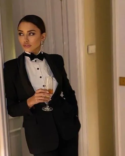 Women’s tuxedo with a bow tie